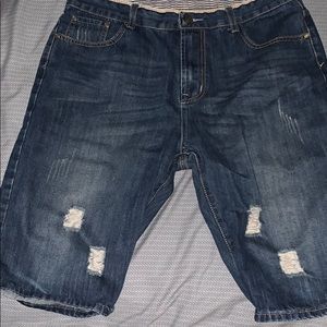 Mens Streetwear Denim Shorts